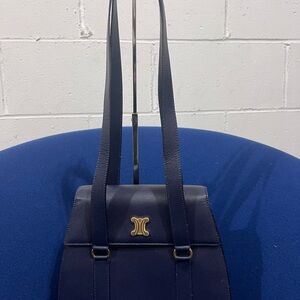 Authentic Celine Vintage in Caviar Skin Shoulder Bag